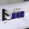 IMAVO Bathroom Accessories Set,Navy Blue Bathroom Set,9 Pieces Bathroom Accessory