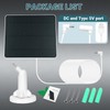 1-Pack 6W Solar Panel for Ring Camera Outdoor Wireless, Fast