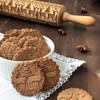 Christmas Wooden Rolling Pins, Xmas 3D Reindeer Shape Decor Embossing