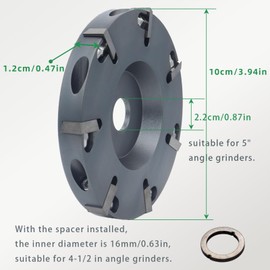 Aotuse Horse Hoof Trimming Disc Livestock Hoof Trimming Grinding Wheel Electric Hoof Repair Plate Sheep Cattles Horses Hoof Cow fits 4-1/2"and 5" Angle Grinders
