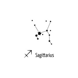 Sagittaurius - Schütze - Forever Never® | Temporäre Tattoos für Erwachsene - Hält bis zu 2 Wochen | vegan, wasserfest, EU-zertifiziert