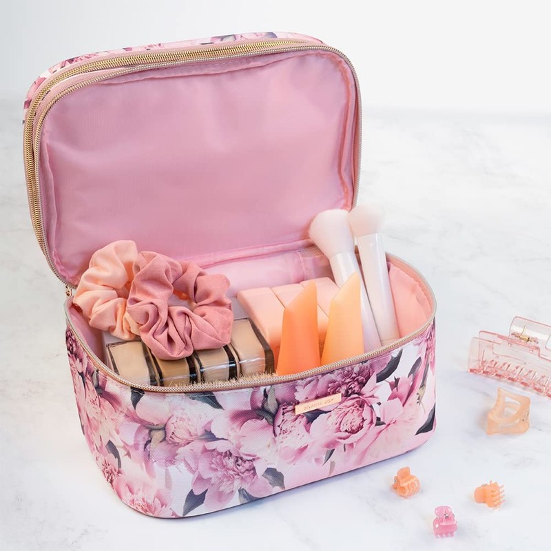 Conair Travel Makeup Bag, Large Toiletry and Cosmetic Bag, Perfect