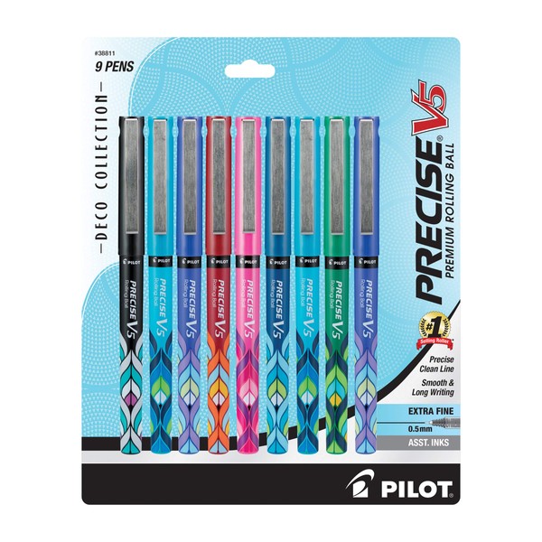 PILOT Precise V5 Stick Deco Collection Liquid Ink Rolling Ball