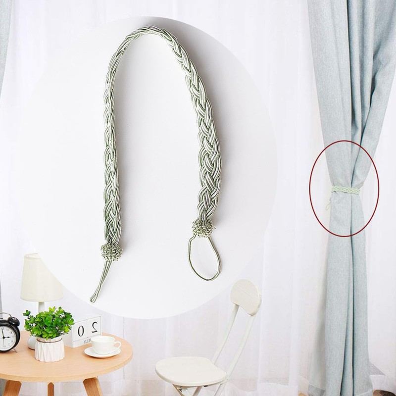 2 Pcs Curtain Tie backs Rope Window Tassels Tie Backs