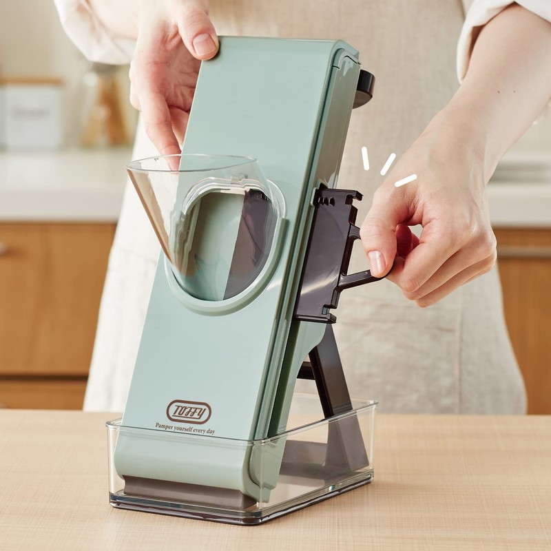 Toffy K-HC9-AW Safety Push Slicer K-HC9 (Ash White) No Power