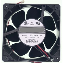 9G1248E104 2-Wire Cooling Fan DC48V 0.17A 120X120X38mm 12038 Inverter Fan
