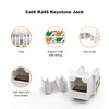 CableCreation Cat6 Keystone Jack RJ45 Keystone Jack, 20-Pack Keystone Cat6