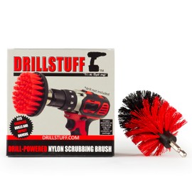 Bird Bath Cleaning Tool - Outdoor Cleaning Supplies - Garden Statues and Lawn Equipment Cleaning Brush - Powered Scrub Brush - Garden Fountain - Headstone Restoration Brush - Granite Cleaning Brush