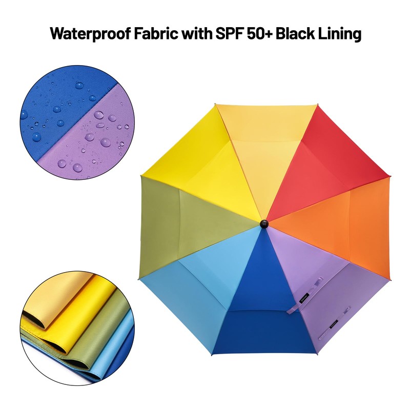 G4Free 68 Inch UV Protection Golf Umbrella Auto Open Vented