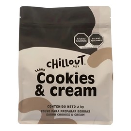 Chill Out Mix Polvo Sabor Cookies  Cream Bote de 2 Kilos
