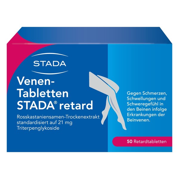 STADA vein tablets, pure herbal vein remedy, active ingredient of