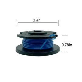 Mumaxun RAC124 1.6mm Spool Line Replacement Compatible with Ryobi ONE+ 18v 24v 40v Trimmer- RLT2925, RLT1825, RLT1825Li, RLT1825LL13, RLT1825M13, OLT1832 (4spool+1cap)