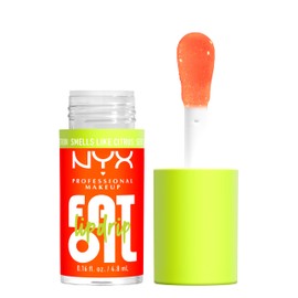 NYX Professional Makeup Lip Oil, Fat Oil Lip Drip, High Shine Tinted Gloss, 12hr Hydrating Lip Treatment with Squalane, Non-Sticky, Vegan, Shade: Juicy Boo