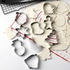 QinhBting Christmas Cookie Cutters Set 12 Pcs，Stainless Steel，Baking Tool for