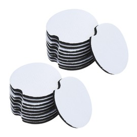 PATIKIL 2.8in Sublimation Coasters Blanks, 20pcs Sublimation Car Coasters Blanks Bulk Cup Mat Sublimation Blanks Rubber 5mm Thick for Crafts DIY Iron On Heat Transfer Press Printing, Round