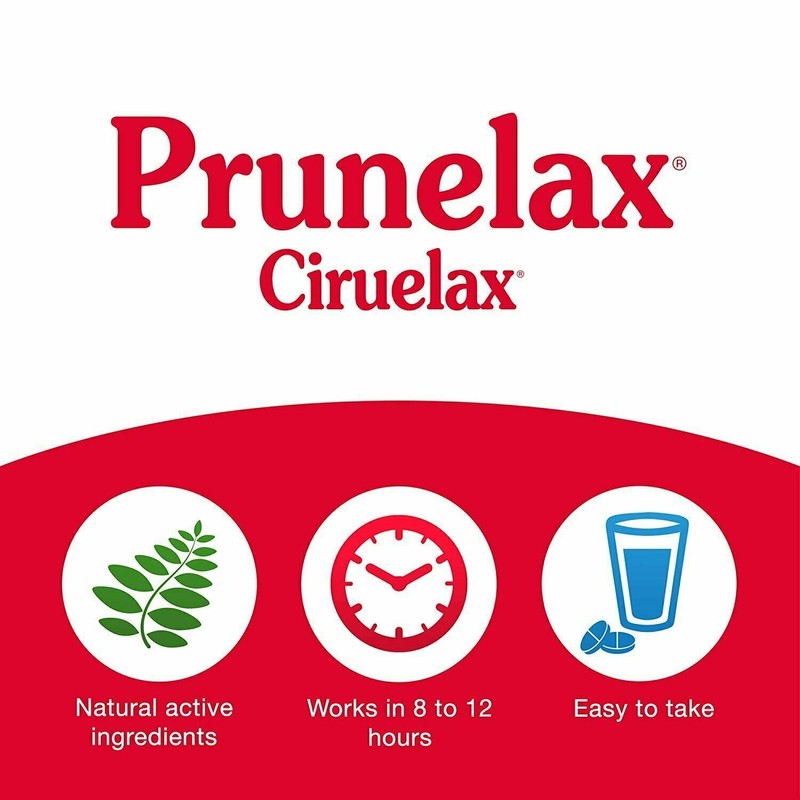 Prunelax Ciruelax Natural Laxative Supplement Tablets Senna and Dried Plum