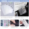 zenoco Sealing Book, Transparent Binder for Girls, A7, 6 Holes,