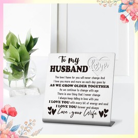 FOUGSTA Husband Gifts from Wife,Couple Gifts for Husband, Men, Hubby, Wedding Gifts for Husband, Men, Hubby,Romantic Ideal Gift for Husband, Men, Hubby,Valentines Gift,for Husband,XLOVE6