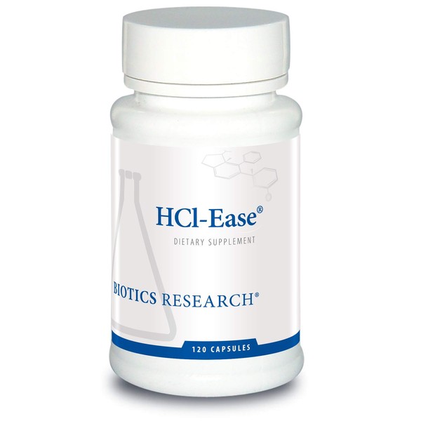 Biotics Research HCl-Ease Doctor-Formulated Botanical Blend Plus Pepsin, Healthy Digestion,