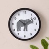 CafePress Elephant Wall Clock: Gray Elephant Unique Decorative 10" Wall