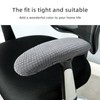 Msiud 1 Pair Office Chair Arm Cover, Polyester Removable Armrest