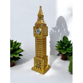 Big Ben With Clock gold metal bigben .london souvenire gold metal bigben (gold, Large)