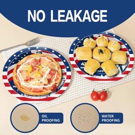 169Pcs 4th of July Party Decoration, USA 250th Anniversary Patriotic Party Kit Includes Red White Blue American Flag Plates, and Napkins, Cups & Cutlery, Tablecloth for Independence Day, Serves 24