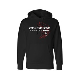 6th Sense Hook Set FishDry Hoodie – Black, Mid-Weight Fishing Hoodie with Micro-Fleece Lining for Comfort (US, Alpha, X-Large, Regular, Regular, Black)