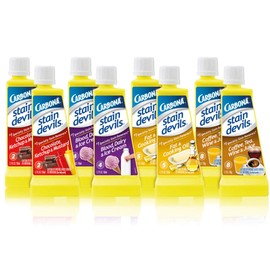 Carbona Stain Devils® Food Stain Bundle | Professional Strength Laundry Stain Remover | Multi-Fabric Cleaner | Safe On Skin & Washable Fabrics | 1.7 Fl Oz, 8 PackQ