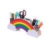 EXERZ Pen Quiver / Rainbow Desk Organiser with Star Stickers