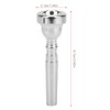 Trumpet Mouthpiece Silver Labor-Saving Beginner Musical Instrument Accessories 7C(Silver )
