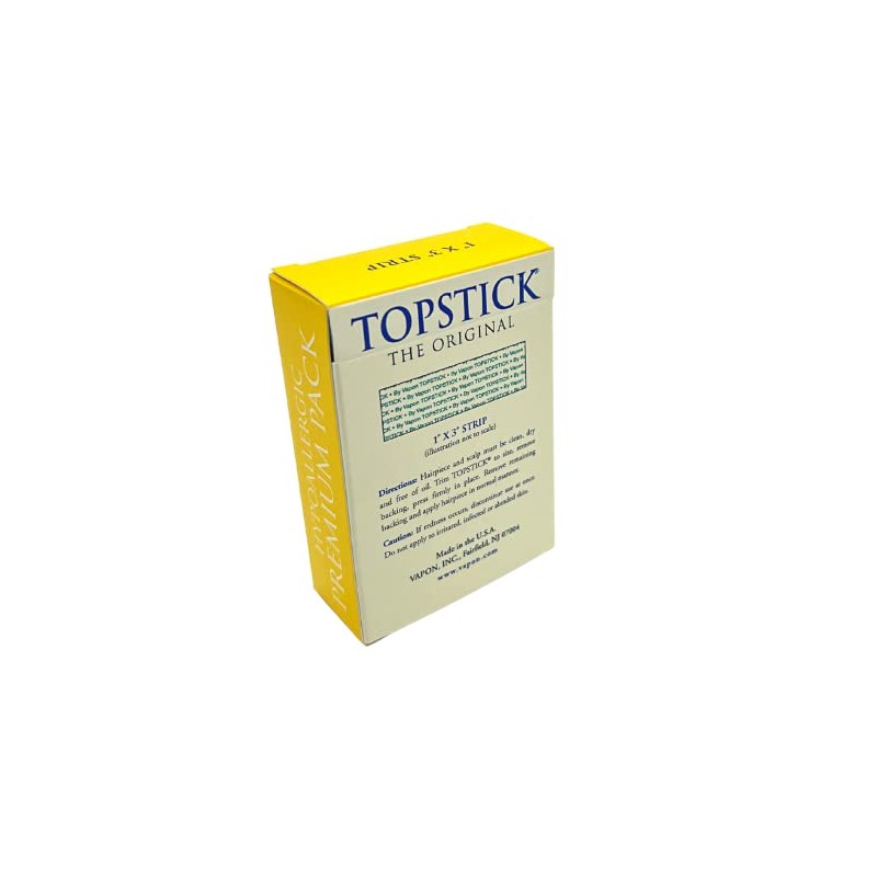 Topstick 1" X 3" - Clear Strips - New Hypoallergic