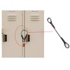 GWYAN 6 Pcs Black 3mm Diameter Braided Steel Safety Lanyard
