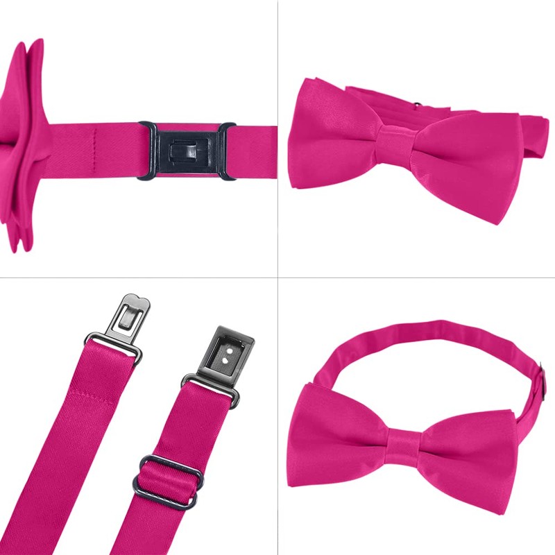 DonDon Father-son bow tie set in partner look, already tied