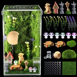 Feekoon Large Jumping Spider Enclosure Kit, Acrylic Insect Terrarium