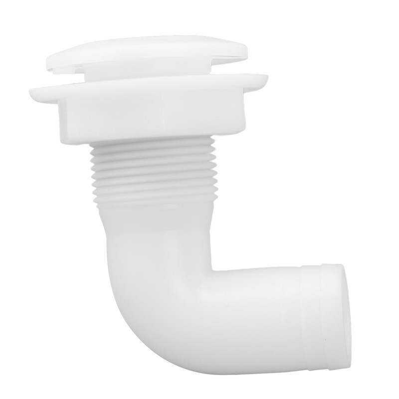 Marine Thru Hull Connector Leakproof Ergonomic Reliable Rugged 90° Thru