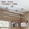 bimiti Ceiling Mounted Hanging Dry Rack, 47 Inch Space-Saving Clothes