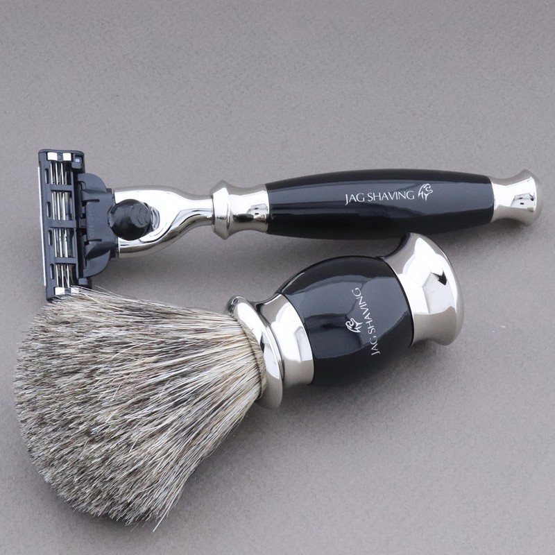 Jag Shaving Set - 3-Piece Shaving Set with Shaving Brush