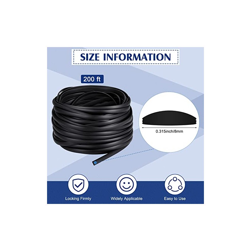Flat Screen Spline 0.315 Width Vinyl Screen Spline Flat Bottom