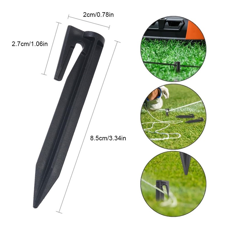 UEAVOID Pack of 30 Ground Pegs for Robotic Lawnmower Boundary