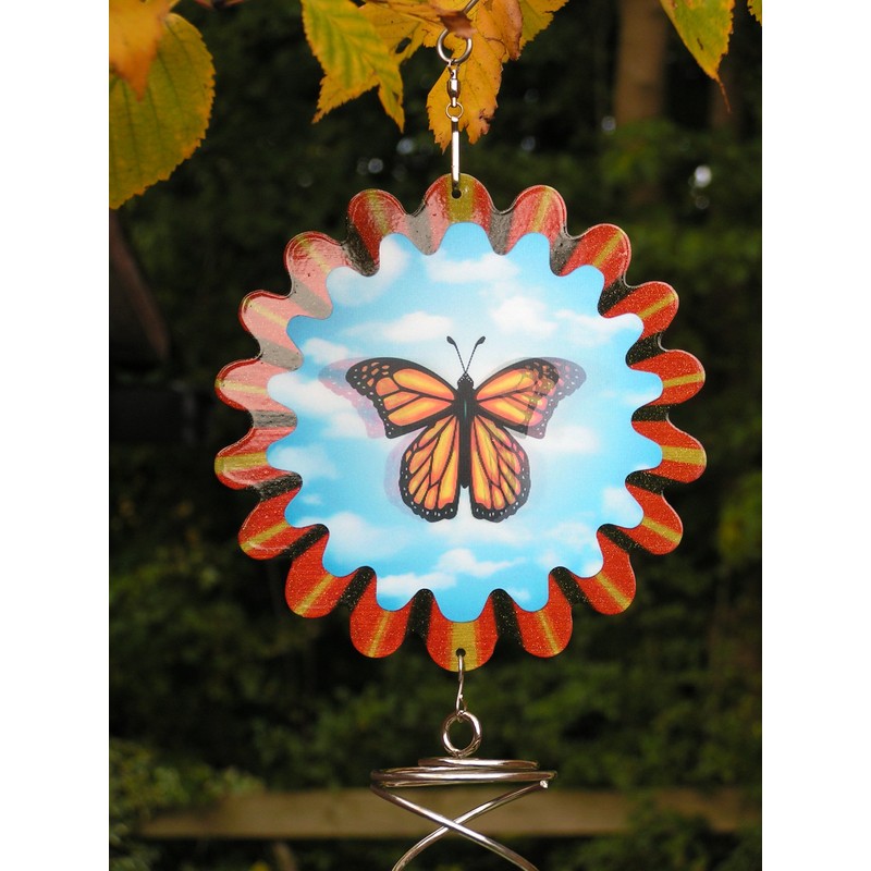 16,5 cm Designer animierte Schmetterling Wind Spinner + lange 30,5