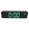 Digital Alarm Clock 10in 12/24H Temperature Display Battery Powered Quiet