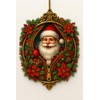 RUSATEN Santa3 Christmas ornament 2025, Suncatcher Effect stained glass window