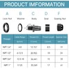 200 Pcs 1/2" NPT Black Nylon Cable Gland, Waterproof IP68