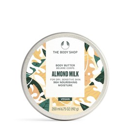 The Body Shop Almond Milk & Honey - Cremas Corporales (Almendra, Miel, Piel Seca, Piel Sensible, Hidratante, Calmante, 200 ml, Cazuela, 48 H)