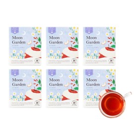 Tree of Life, Delicious Herbal Tea, Moon Garden, Set of 6 (10 per Box), Tea Bags, Individually Wrapped Caffeinated Fruit, Herbs, Tea, Tea, Apple, Camomile, Blackberry Leaf, Hibiscus, Rosehip, Chicory