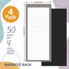 Utron 4 Pack Magnetic Notepads for Refrigerator, 50 Pages/Book Grocery