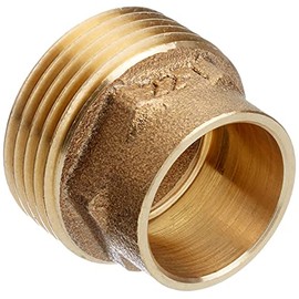 Cornat Löt-Übergangs-Nippel, 1 Außengewinde, 1 Muffe, A 22 mm, B 1Zoll , 1 Stück, rotguss, T5243G221