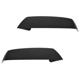 TRQ 2 Piece Driver and Passenger Side Mirror Cap Set Textured Compatible with 2014-2019 Chevrolet GMC Silverado Sierra 1500 2015-2019 2500 HD 3500 HD
