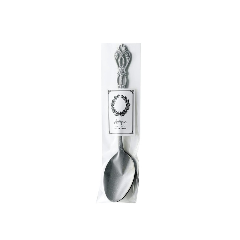 Takakuma Metal 406760 Rune Soup Spoon, Antique